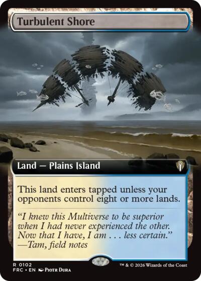 Turbulent Shore (Extended Art) (Commander: Reality Fracture) Near Mint