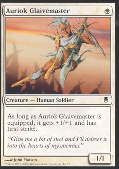 Auriok Glaivemaster (Darksteel) Medium Play Foil