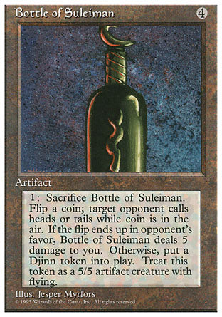Bottle of Suleiman (4th Edition) Heavy Play