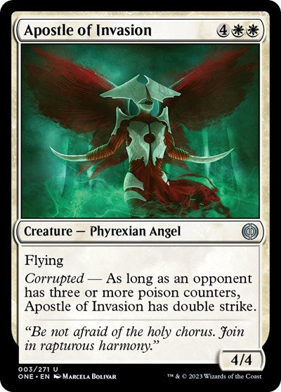 Apostle of Invasion (Phyrexia: All Will Be One) Light Play Foil