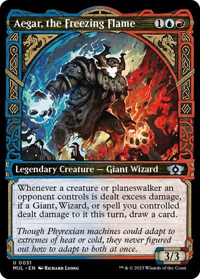 Aegar, the Freezing Flame (March of the Machine: Multiverse Legends) Light Play Foil