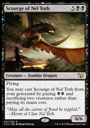 Scourge of Nel Toth (Commander 2015) Light Play