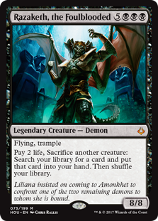 Razaketh, the Foulblooded (Hour of Devastation) Medium Play