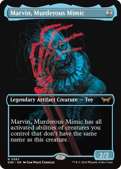Marvin, Murderous Mimic (Showcase) (Duskmourn: House of Horror) Light Play