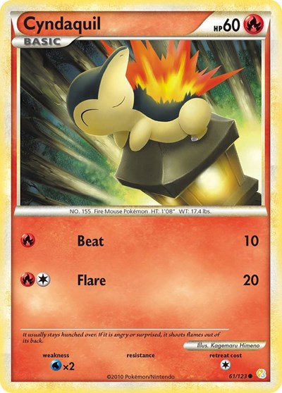 Cyndaquil (HeartGold SoulSilver) Medium Play
