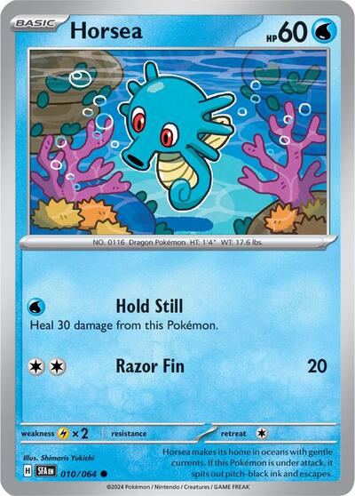 Horsea - 010 (SV: Shrouded Fable) Light Play