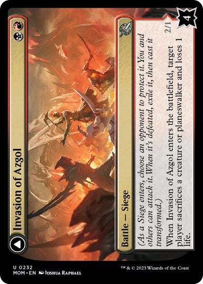 Invasion of Azgol (March of the Machine) Damaged / Poor