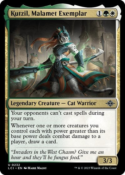 Kutzil, Malamet Exemplar (The Lost Caverns of Ixalan) Light Play Foil