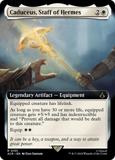 Caduceus, Staff of Hermes (Extended Art) (Universes Beyond: Assassin's Creed) Light Play Foil