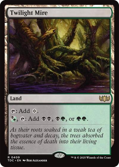 Twilight Mire (Commander: Tarkir: Dragonstorm) Light Play