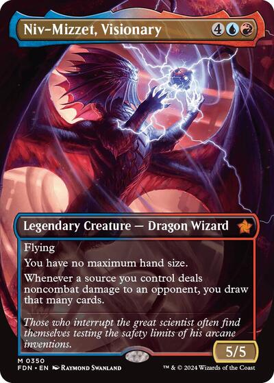 Niv-Mizzet, Visionary (Borderless) (Foundations) Near Mint
