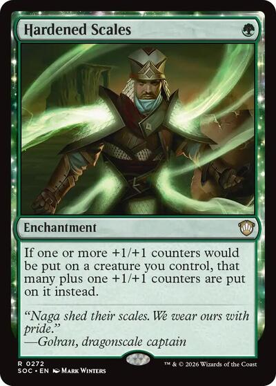 Hardened Scales (Commander: Secrets of Strixhaven) Light Play