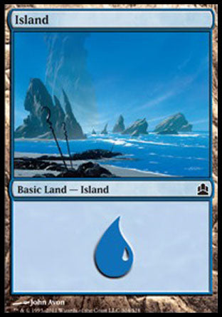 Island (304) (Commander) Light Play