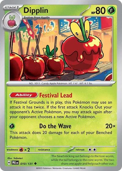 Dipplin (SV: Prismatic Evolutions) Light Play Reverse Holofoil