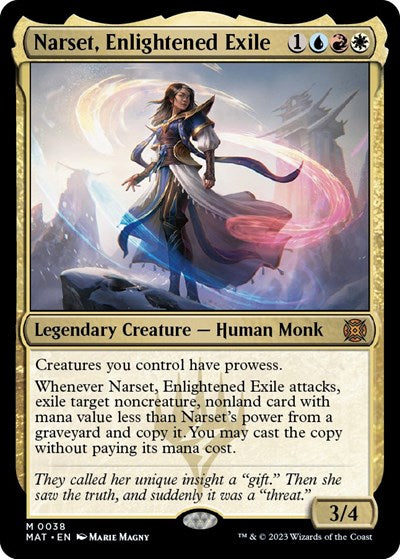 Narset, Enlightened Exile (March of the Machine: The Aftermath) Light Play