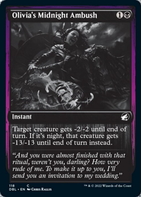Olivia's Midnight Ambush (Innistrad: Double Feature) Light Play