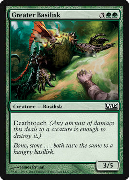 Greater Basilisk (Magic 2012 Core Set) Light Play