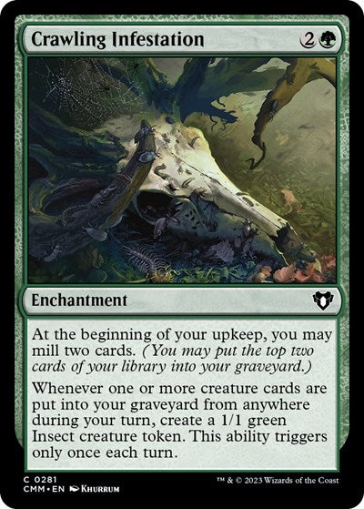 Crawling Infestation (Commander Masters) Light Play