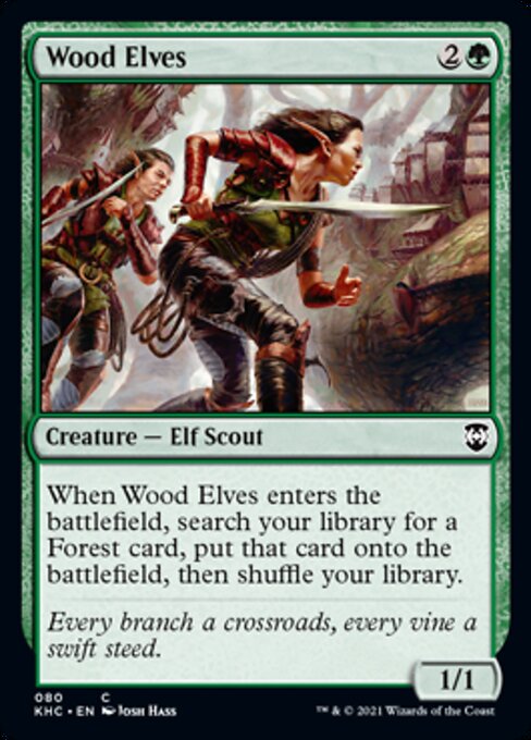 Wood Elves (Commander 2021 Kaldheim) Light Play
