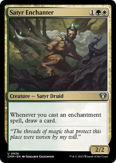 Satyr Enchanter (Commander Masters) Light Play