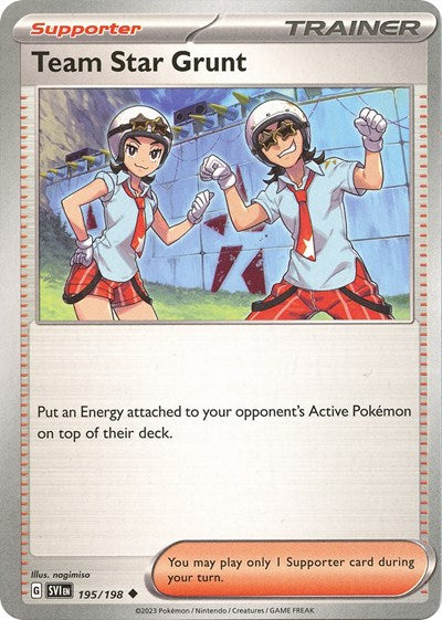 Team Star Grunt - 195 (Scarlet and Violet: Base Set) Light Play