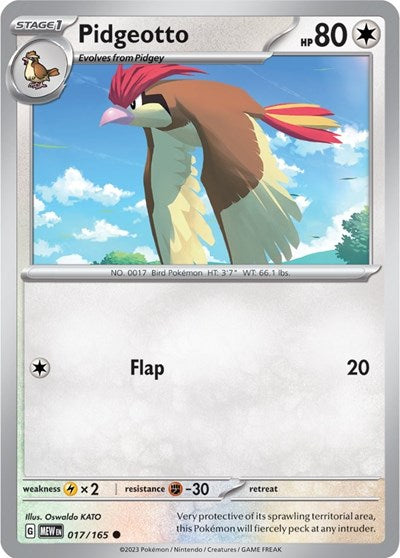 Pidgeotto (Scarlet and Violet: 151) Light Play Reverse Holofoil