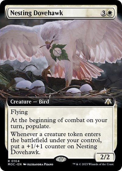 Nesting Dovehawk (Extended Art) (Commander: March of the Machine) Near Mint