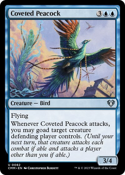 Coveted Peacock (Commander Masters) Light Play