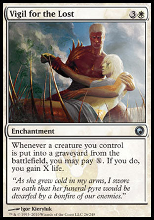 Vigil for the Lost (Scars of Mirrodin) Light Play