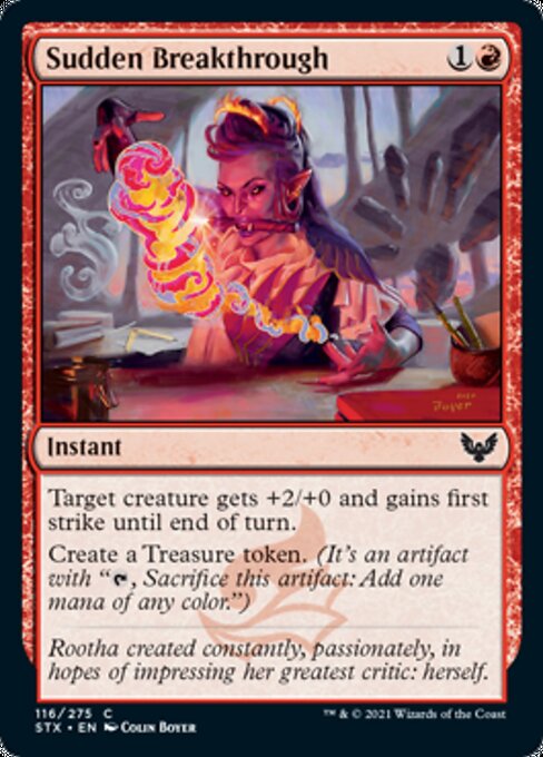 Sudden Breakthrough (Strixhaven) Light Play Foil