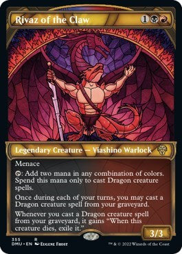 Rivaz of the Claw (Textured Foil) (Dominaria United) Light Play Foil
