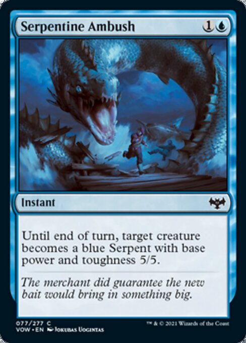 Serpentine Ambush (Innistrad: Crimson Vow) Light Play