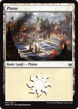Plains (251) (War of the Spark) Light Play
