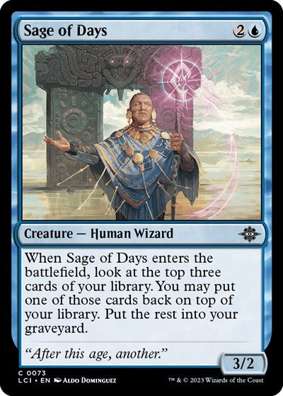 Sage of Days (The Lost Caverns of Ixalan) Light Play
