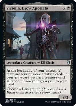 Viconia, Drow Apostate (Commander Legends: Battle for Baldur's Gate) Light Play