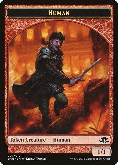 Human Token (Eldritch Moon) Light Play