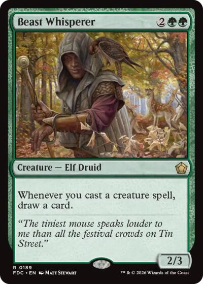Beast Whisperer (Commander: Foundations) Light Play