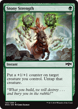 Stony Strength (Ravnica Allegiance) Light Play