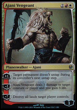Ajani Vengeant (Duel Decks: Ajani vs Nicol Bolas) Light Play Foil