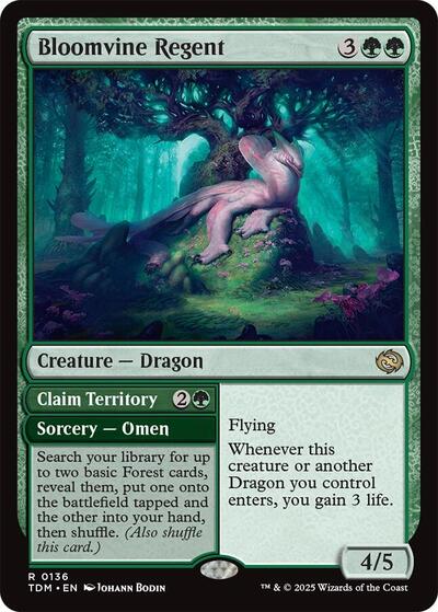 Bloomvine Regent (Tarkir: Dragonstorm) Light Play