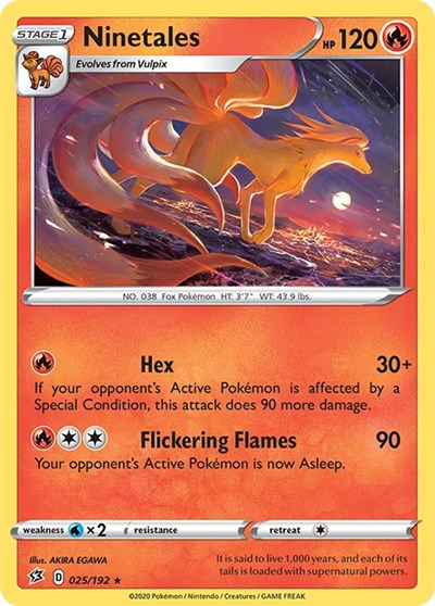 Ninetales (SWSH02: Rebel Clash) Light Play