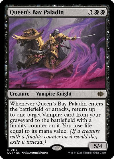 Queen's Bay Paladin (The Lost Caverns of Ixalan) Light Play Foil