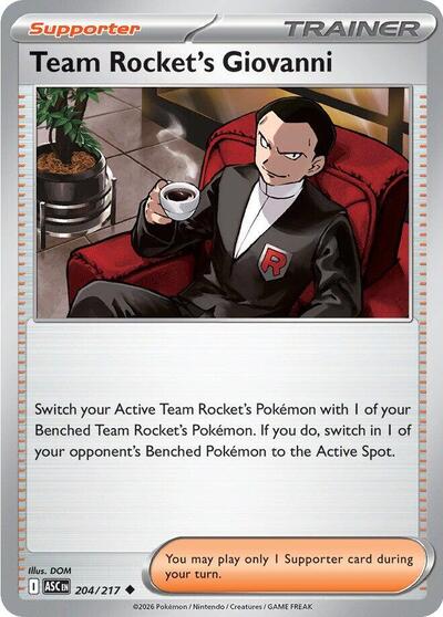 Team Rocket's Giovanni (ME: Ascended Heroes) Light Play