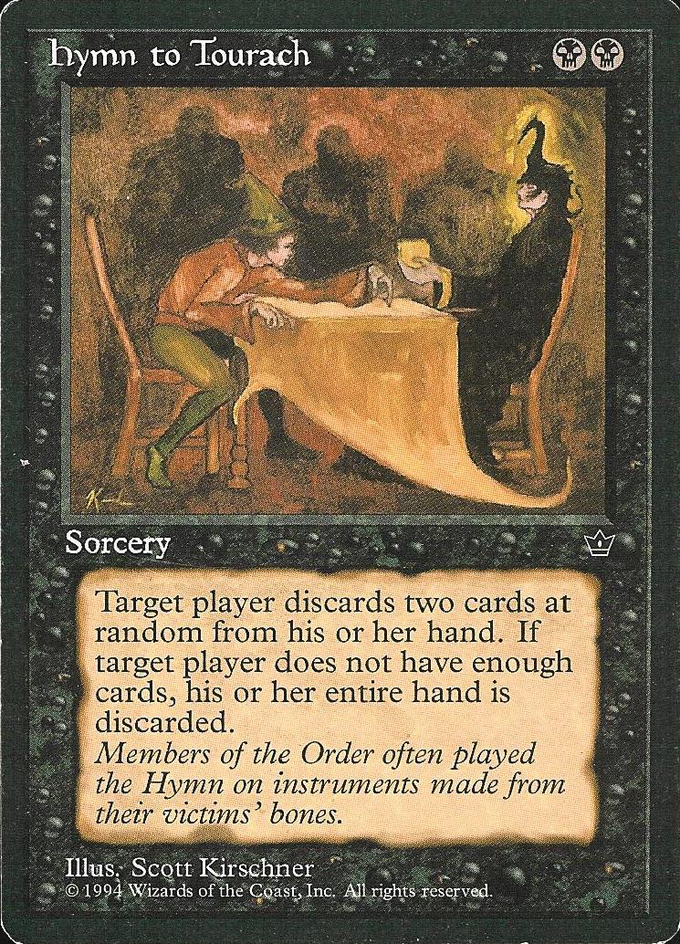 Hymn to Tourach (Kirschner) (Fallen Empires) Heavy Play