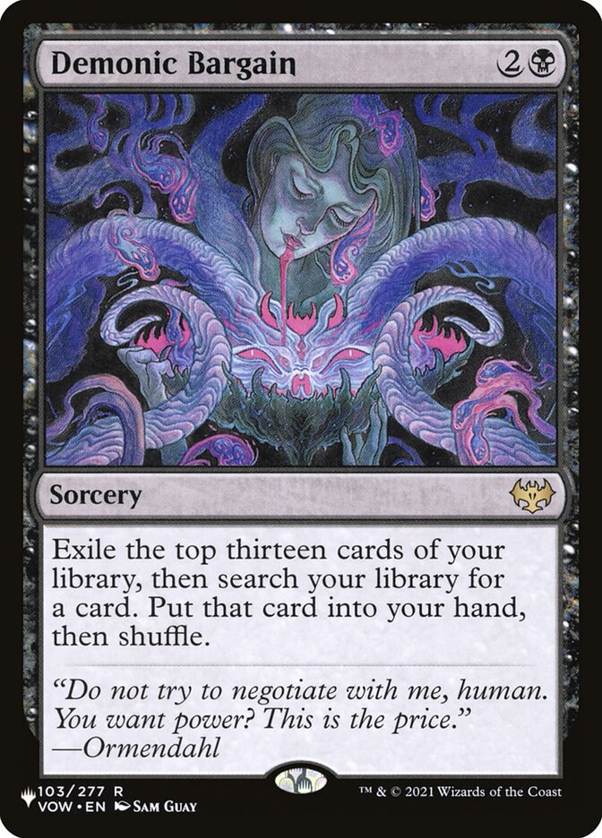 Demonic Bargain (The List) Light Play