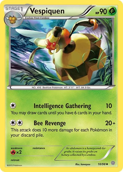 Vespiquen (10) (XY - Ancient Origins) Light Play