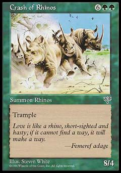 Crash of Rhinos (Mirage) Light Play