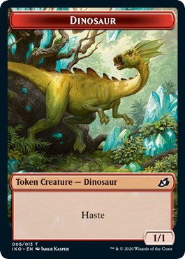 Dinosaur Token (Ikoria: Lair of Behemoths) Light Play