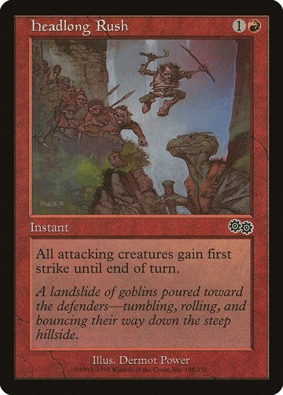 Headlong Rush (Urza's Saga) Light Play