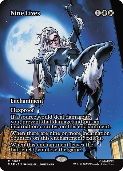 Nine Live (Borderless) (Marvel Eternal-Legal) Light Play Foil